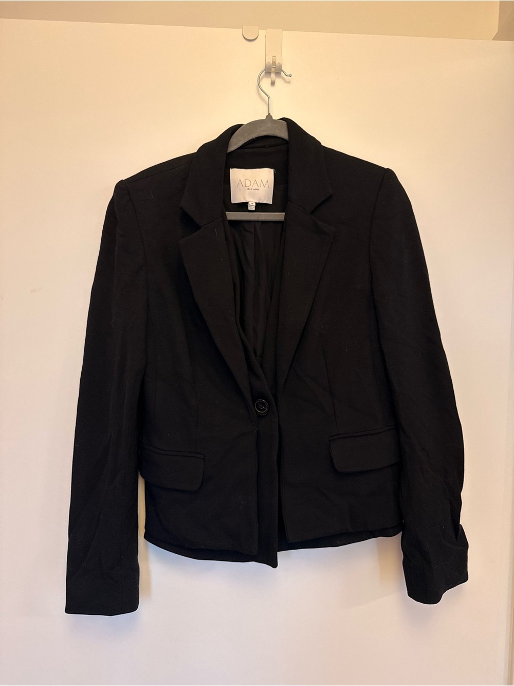 ADAM LIPPES Black Single-Button Women's Blazer